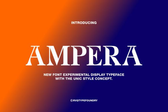 Ampera: An Elegant Retro Font for Small Business Branding