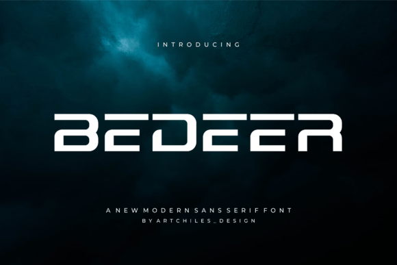 Bedeer: A Futuristic Font for Bold Branding