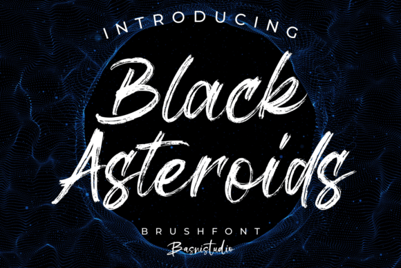 Black Asteroids Font for Creative Makers