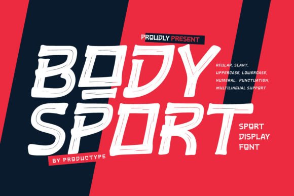 Bodysport Display Font for High-Energy Campaign Visuals