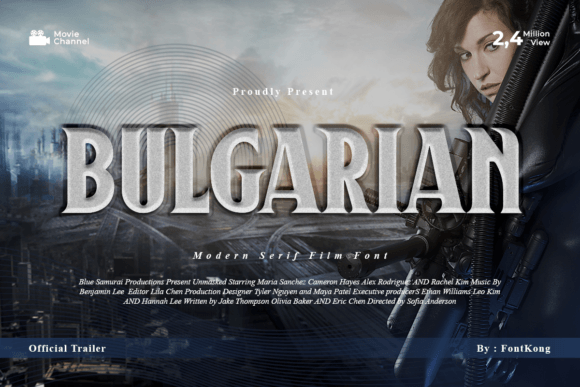 Bulgarian Font for Bold Web Design