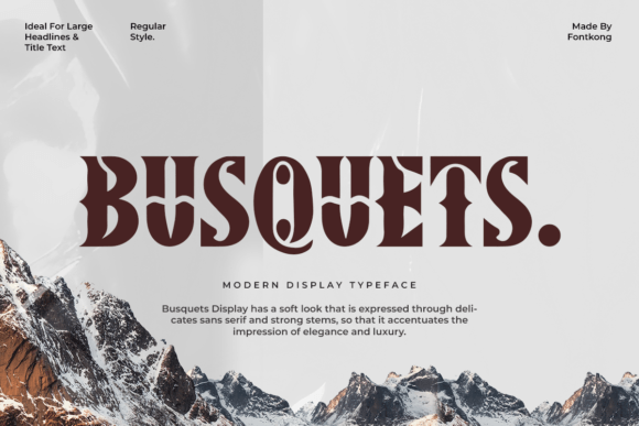 Busquets Font for Creative Makers
