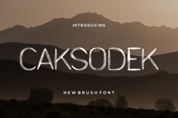 Caksodek Dry Brush Font for Authentic Web Design and Branding