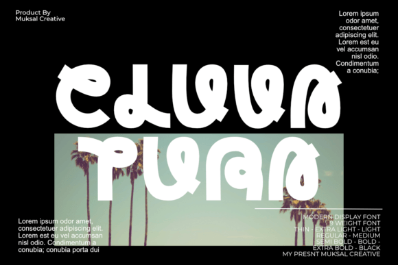 Cluvatura: Bold Display Font for Editorial Design