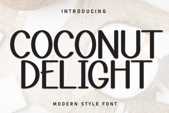 Coconut Delight: A Handwritten Display Font with Genuine Charm