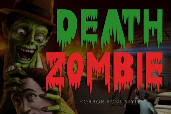 Death Zombie Font for Web Design