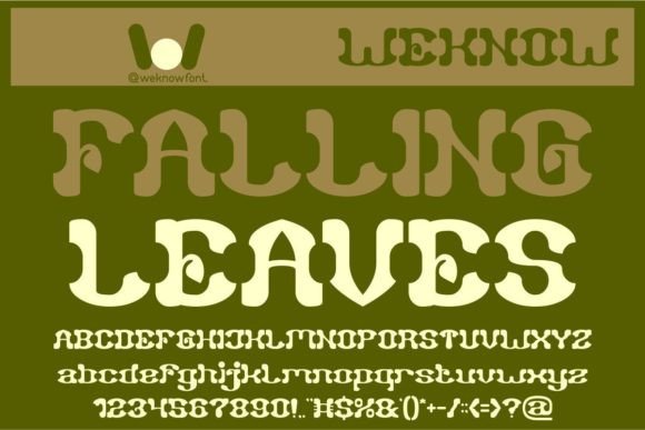Falling Leaves Font Review