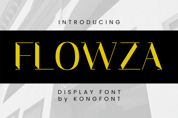 Flowza: A Modern Display Font