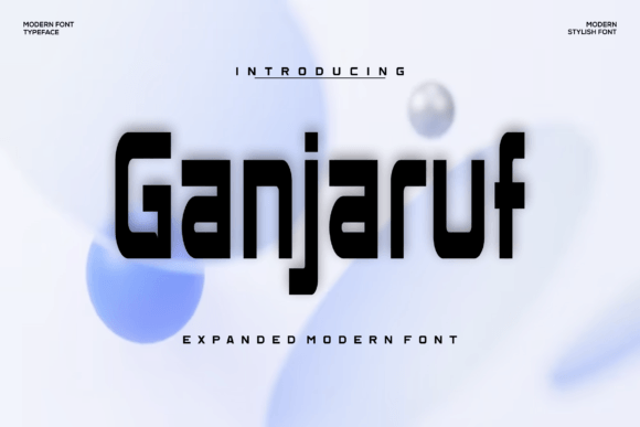 Ganjaruf Font – Bold Display for Branding