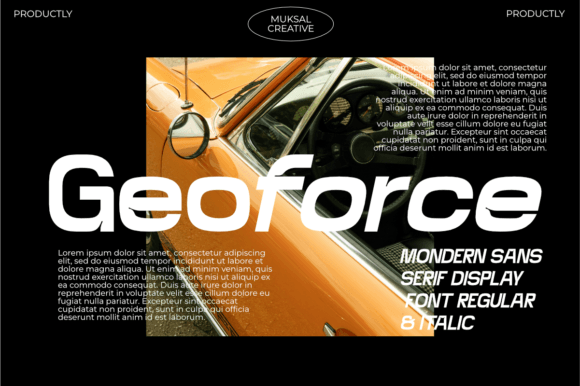 Geoforce Font Download: A Bold Display Typeface for Impactful Design