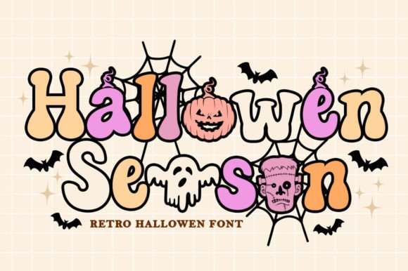 Hallowen Season Display Font for Whimsical Halloween Branding