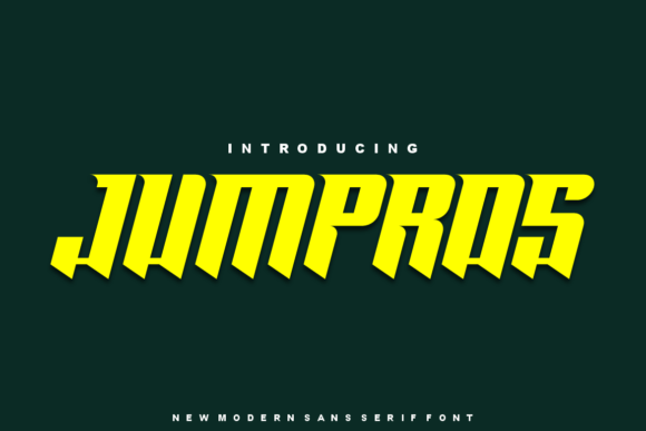 Jumpros Is the Bold Display Font That Commands Attention on Any Campaign Visual