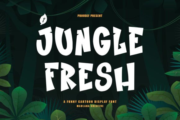 Jungle Fresh: A Playful Display Font for Editorial Projects