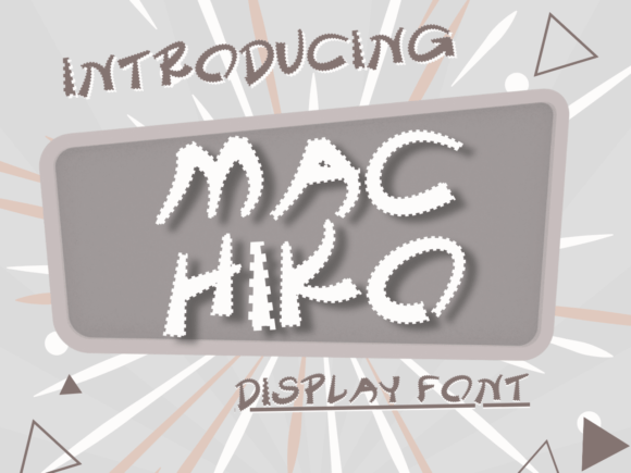 Machiko Font for Creative Makers