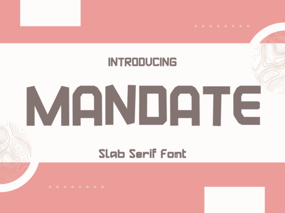 Mandate Slab Serif Font for Digital Branding and Web Design