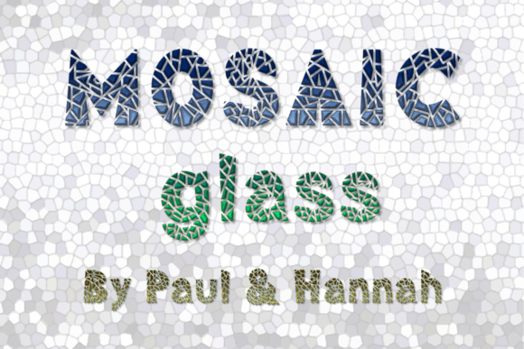 Mosaic Glass Display Font for Artistic Web Design