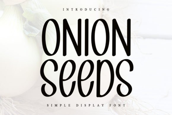 Onion Seeds Font for Creative Projects