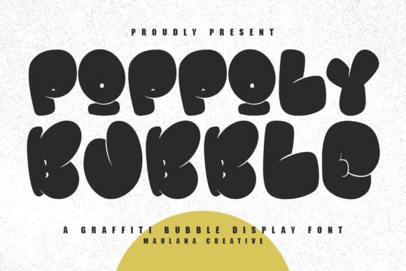 Poppoly Bubble Font for Creative Web Projects