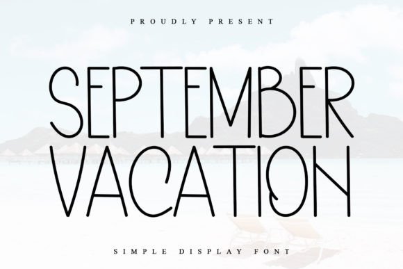 September Vacation: A Display Font for Elegant Brand Designs