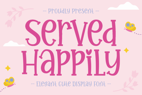Served Happily: A Playful Display Font for Holiday Campaigns