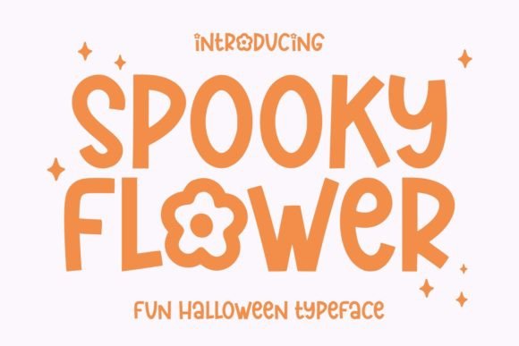 Spooky Flower Font for Creative Projects