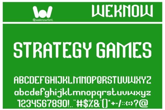 Strategy Games: A Gothic Display Font for Modern Web Design