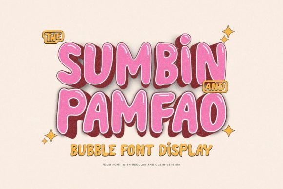 Sumbin Pamfao Font: A Playful Display Typeface for Editorial Design