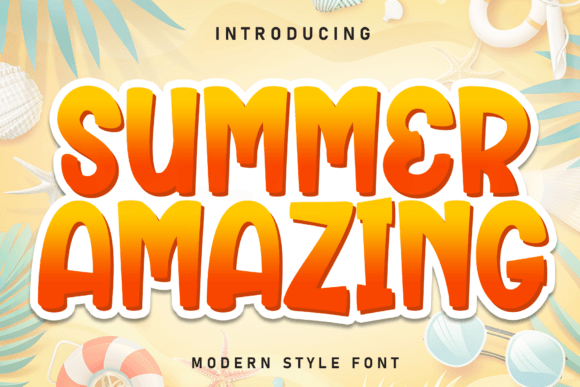 Testing Summer Amazing: A Bold Display Font for Brand Identity