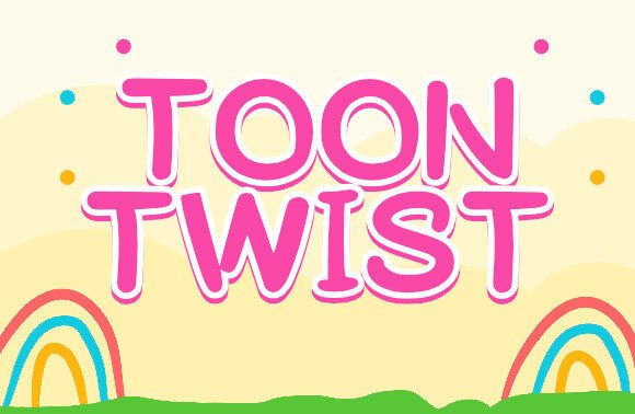 Toontwist Font: A Playful Display Typeface for Handmade Products