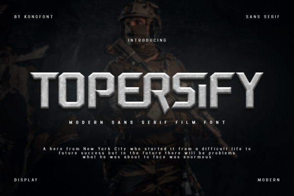 Topersify: A Bold Font for Business Branding